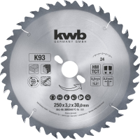 Disco Sierra De Mesa 10'' Widia 24 Dientes KWB
