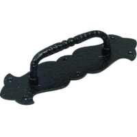 Manija Fija para Puerta 250mm Hierro Colonial Ab Brass