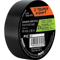 Cinta Eléctrica Aisladora 19mm Negra Truper Expert x 8