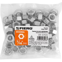 Tuercas Hexagonales 7/16'' Bolsa x 60 Fiero TUE-7/16