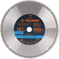 Disco Corte Aluminio 12'' 100 Dientes Truper ST-12100A