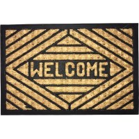 Felpudo de coco 45 x 75 cm con mensaje Welcome