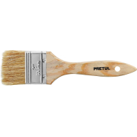 Pincel Cerda Blanca Mango Madera 2'' 50mm Pretul