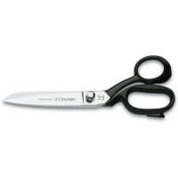 Tijera de sastre 9'' acero niquelado mango esmaltado 3 Claveles