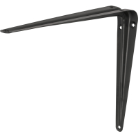 Escuadra Acero Estante 25cm x 30cm Negro FIERO