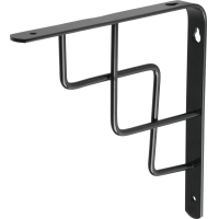 Escuadra Acero Estante 20cm Escalera Negra FIERO