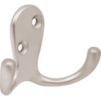 Gancho Percha Doble Horizontal Níquel Satinado Hermex PEPU-24