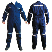 Mameluco Overol Trabajo Azul Reflectivo Slender