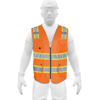 Chaleco Seguridad Naranja Reflectivo 9 Bolsillos Truper M