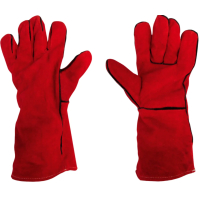 Guantes De Soldar Cuero Rojo Slender