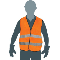 Chaleco de Seguridad Alta Visibilidad Naranja Truper CHS-500N
