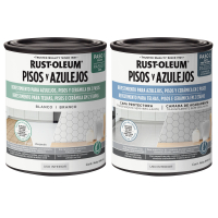 Kit Pintura + Protector Pisos Azulejos Blanco Rust Oleum