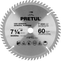 Sierra Circular Widea Para Madera 7 1/4'' 60d Pretul ST-760P