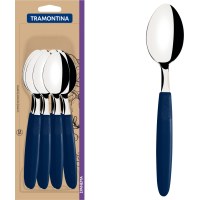 Juego 12 Cucharas De Mesa Tramontina Ipanema Azul 23363/910