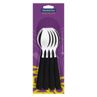 Juego 12 Cucharas De Mesa Tramontina New Kolor Negro 23163/900