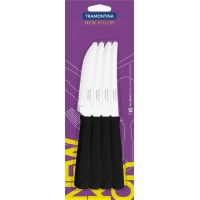 Juego 12 Cuchillos De Asado Tramontina New Kolor Negro 23160/904