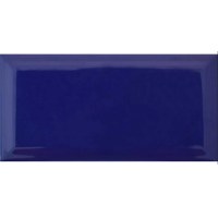 Cerámica Ladrillo Biselado 10x20cm Azul Brillante TECNOGRES