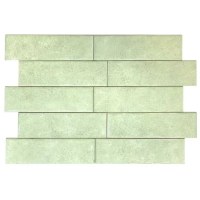 Cerámica Ladrillo 7,5x25cm Aquarela Mint Verde CERAL