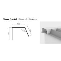 Gotero Frontal Para Panel Isoroof ARMCO 3m