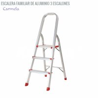 Escalera familiar de aluminio 3 escalones