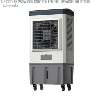 Air cooler 280W con control remoto, depósito 50 litros