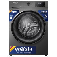 Lavarropa Automático Inverter Carga Frontal 8 kg Titanium Enxuta LENX1685T