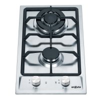 Anafe de Empotrar con 2 Hornallas a Gas Inox con Hierro Fundido Enxuta AENX3832