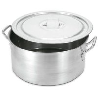 Olla Baja Con Asas Aluminio 19lt Oliveira 5049