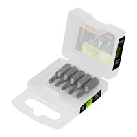 Puntas Atornillador Torx Con Seguro T15 x 1'' Truper PUDE-6115 Estuche x 5 