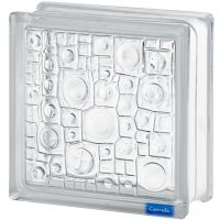 Ladrillo de Vidrio 19 x 19cm Burbuja - Clear Sponge