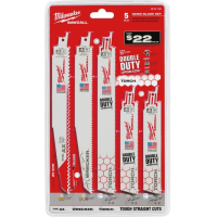 Kit 5 Hojas De Sierra Sable Milwaukee 49-22-1105