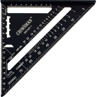 Escuadra de Aluminio 45º 18cm con Tope Crownman