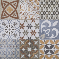 Cerámica Piso Pared 60x60cm POINTER Urbana Retro Mix 