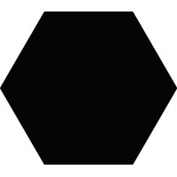 Cerámica Hexagonal 20x23cm Black (Negro) CERAL