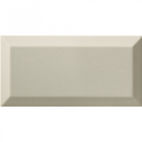 Cerámica Pared Ladrillo Biselado 10x20cm Light Grey Brillant Ribesalbes