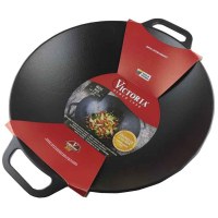 Sartén Wok Hierro Fundido Esmaltado 35 cm Victoria