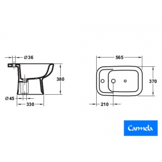 Bidet Blanco línea Báltico Olmos