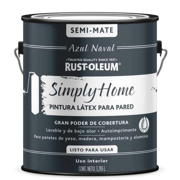 Pintura Látex Interior Azul Naval Simply Home 3,785lt