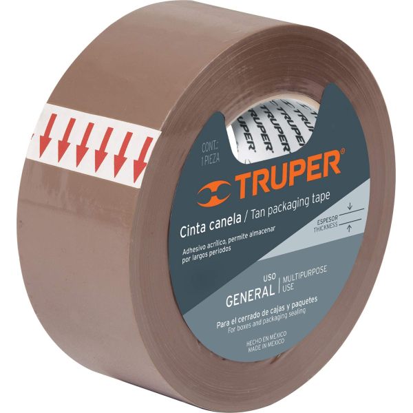 Cinta De Empacar Marrón 48mm x 40mt Truper Pack 6