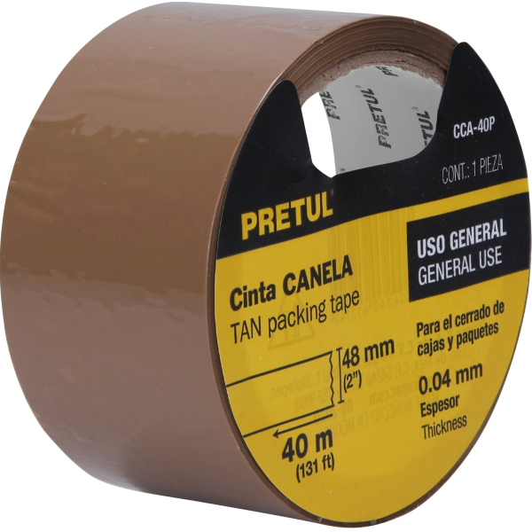 Cinta De Empacar Marrón 48mm x 40mt Pretul Pack 6