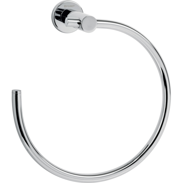 Toallero Baño Tipo Argolla Metal Cromado FOSET