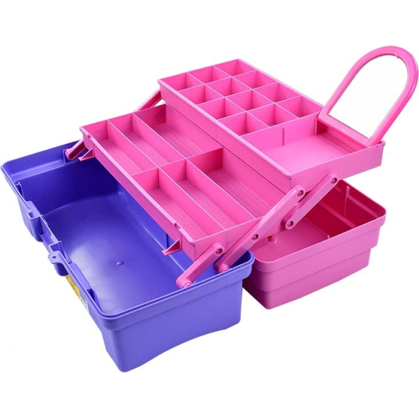 Caja Para Maquillaje Juguete Violeta Rosada PRETUL