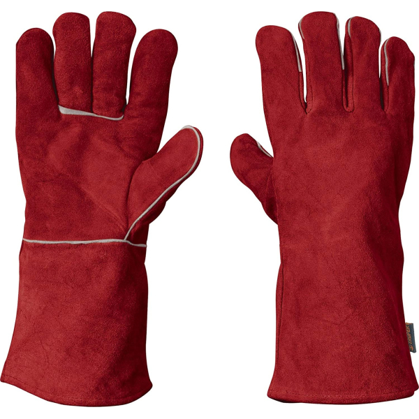 Guantes De Soldar Cuero Rojo Truper GU-505