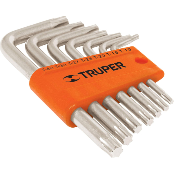 Juego 7 Llaves Torx en Estuche Plástico Truper TORX-7C