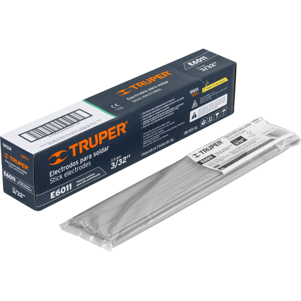 Electrodos 4mm E6011 Potasio Celulosa Truper 1kg