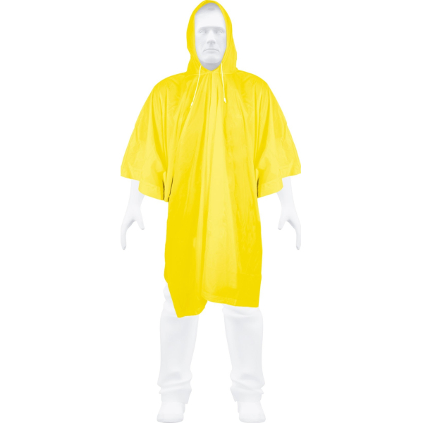 Poncho Con Capucha Impermeable Lluvia Amarillo Truper