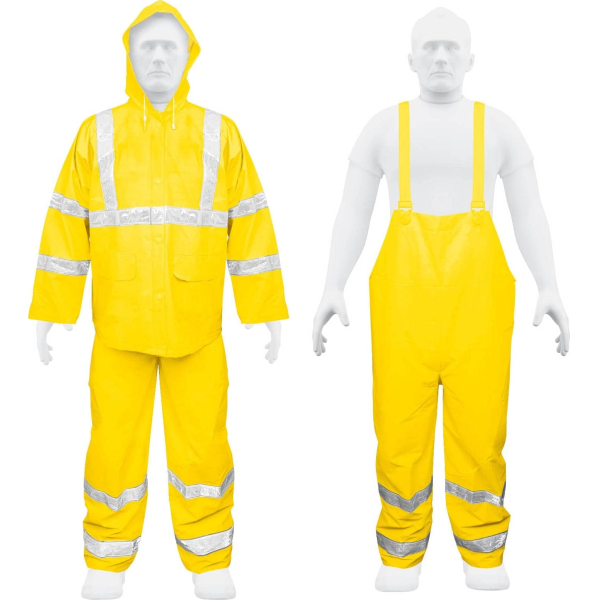 Equipo de Lluvia Impermeable Amarillo Reflectivo Truper