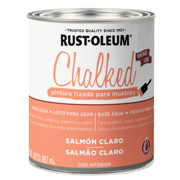 Pintura Tizada Chalked Rust Oleum Salmón Claro