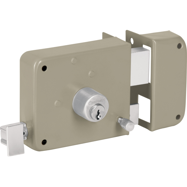 Cerradura Sobreponer Puerta 38mm Hermex Basic CS-75DP