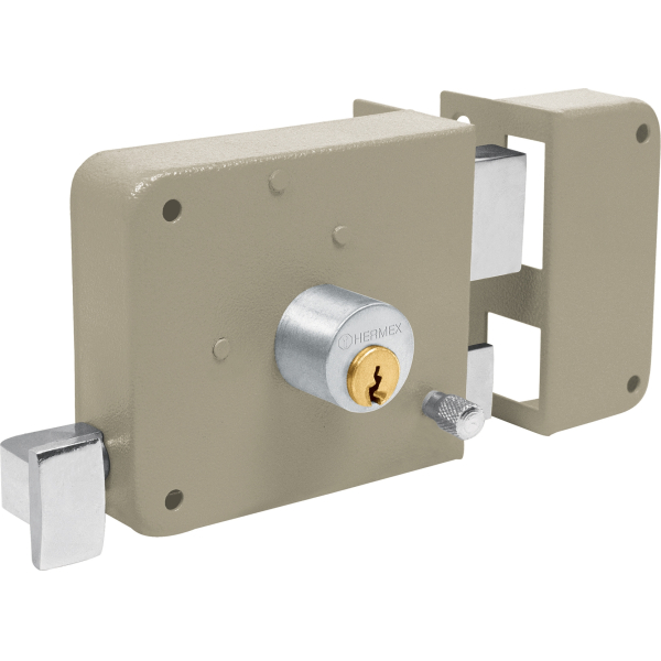 Cerradura Sobreponer Hasta 38mm Llave Tradicional Hermex
